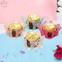 CW 50pcs/lotCut ButterflyBar Wedding FavorChocolate Bar Baby Shower PartyBox WeddingDecoration