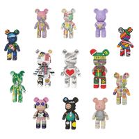 Creative Half Anatomy Bear Nano Building Blocks Cartoon Colour With Drawer Model Mini Diamond Bricks Toys For Children Gifts