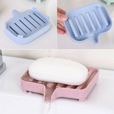 Kotak penyimpanan sabun mandi tempat sabun cuci piring mudah dibersihkan Non Slip wadah pengering sabun tetap kering