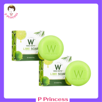 ** 2 ก้อน ** Wink White Lime Soap สบู่มะนาว วิ้งค์ไวท์ ขนาด 80 กรัม / 1 ก้อน