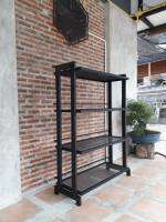 ชั้นวางของ  4 ชั้น วัสดุเป็นเหล็ก แข็งแรง ทน ทาน ขนาด 35x100x120