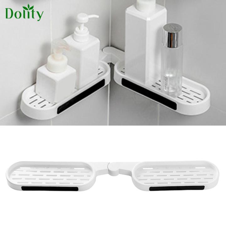 Dolity Bathroom Corner Shelf Hollow wall Mounted for Bedroom Living ...