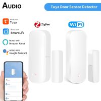 【hot】卍✁﹍  Tuya Zigbee/WiFi Door Sensor Close Detector Smartlife App Notification Compatible with