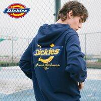 DICKIES 【พร้อมส่ง】เสื้อกันหนาวแขนยาวพิมพ์ลายตัวอักษรทรงหลวมสําหรับผู้ชาย Dk00803