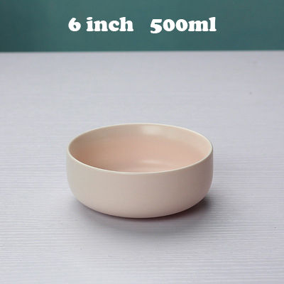 6 Inch Bone China Small Korean Bowl Porcelain Sauce Serving Bowls Ceramic Kitchen Bowls Pink Blue Rice Bowl Tableware