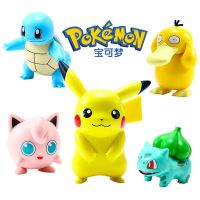 【LZ】☌✤  6 Estilos Pokemon Figura Boneca Pikachu Charmander Psyduck Squirtle Jigglypuff Brinquedos Hobbies Action Toy Figuras