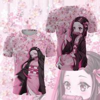 2023 new2023 New Style demon Slayer nezuko Pattern เสื้อยืดแขนสั้น