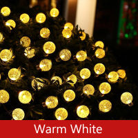 50 LEDs 10m Crystal Ball Solar Light Outdoor IP65 Waterproof String Fairy Lamps Solar Garden Garlands Christmas Decoration