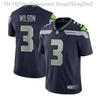 ஐ☁۞ NFL Seattle Seahawks Football Uniform No. 3 Russell Wilson Jersey Mens