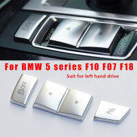 3ชิ้นเซ็ตโครเมี่ยม ABS เกียร์เปลี่ยนปุ่มตกแต่งปกตัดสูทสำหรับ BMW 5 Series F10 F07 F18 2011-2017