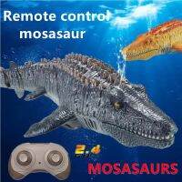 โมซาซอรัสพ่น RC Mainan Remote Control สัตว์หุ่นยนต์ของเล่นไฟฟ้าอ่างน้ำอาบน้ำสำหรับเด็กผู้ชายเด็กๆสิ่งที่เย็นเรือดำน้ำ