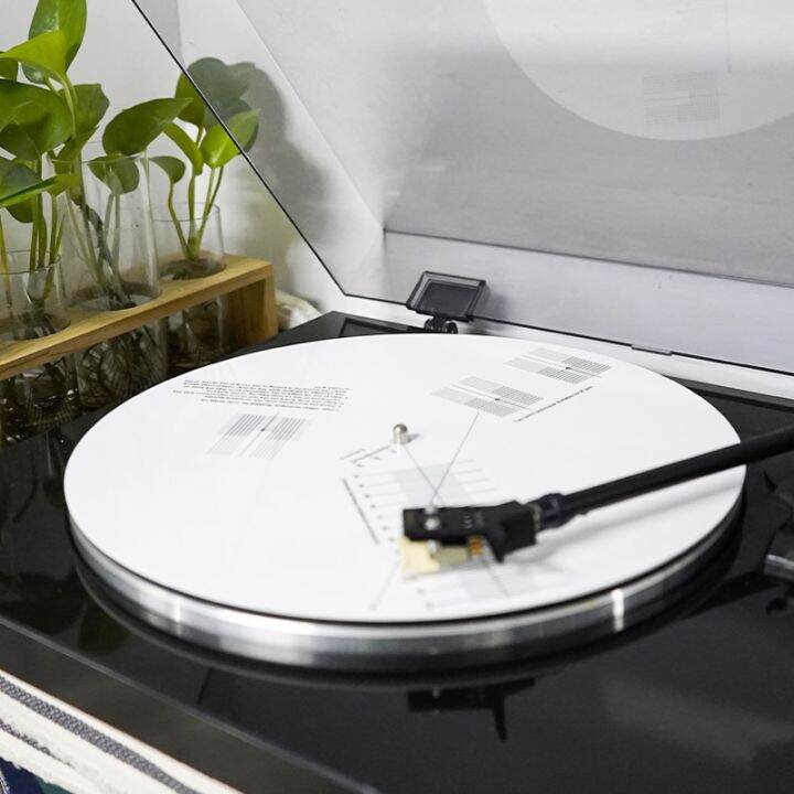 AntiSkating Calibration Disc Phonograph Cartridge Alignment Protractor