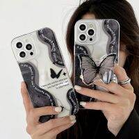 [มาแรง] สำหรับ Xiaomi 12 11 Lite 10T Pro เคสโทรศัพท์ TPU แบบน่ม IMD ด้ามจับลายผีเสื้อ3D IMD สำหรับ Redmi Note 11S 10S 10 Pro 9S 9A 8 Protecion Fundas