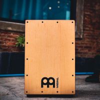 กลองคาฮอง AA MEINL สีดำหน้าบีช Cajon ตัวแส้แบบแส้สแนร์ มีตัวเลือกเซตกระเป๋า