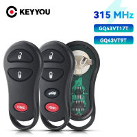 KEYYOU 3ปุ่ม315เมกะเฮิร์ตซ์กุญแจรถระยะไกล Fob สำหรับไครสเลอร์ CONCORDE 300เมตร2001 2002 2003 2004 GQ43VT9T Keyless ที่สำคัญ