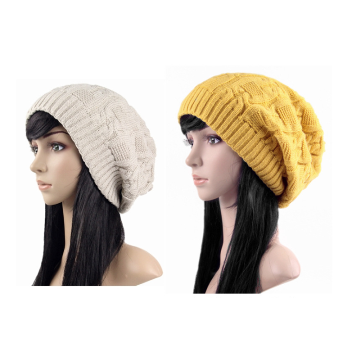 leboston-หมวก-ผู้หญิงแฟชั่นฤดูหนาวกองถักหมวกกลางแจ้งให้อบอุ่นนุ่มสบายๆสไตล์-bonnet-ถักโครเชต์หมวกสกี-หลายสีให้เลือก