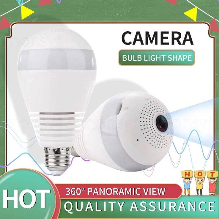 CCTV Camera 360°Panoramic Wireless IP Camera Light Bulb Home Security