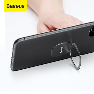 ✒❦☜ Baseus Mini Finger Ring Holder For iPhone 12 11 Pro Max Universal 360 Degree Mobile Phone Finger Stand Support Mount For Samsung