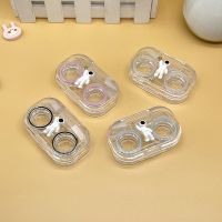 【CW】 Hot Sale Practical Transparent Contact with Rubber Band for Holder Lenses