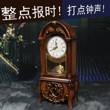 Vintage Chain Gear Rotating Clock Mechanical Wind Art Hands