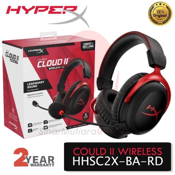 Console Headset HyperX Cloud II Wireless Gaming Headset HHSC2X-BA-RD ...