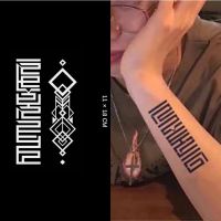 【Mars Tattoo】NEW Technology Magic Long Lasting 2 Weeks, Semi-Permanent tattoo,Temporary Tattoo Sticker, Fake Tattoo, Geometric, D038