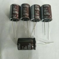 (10ชิ้น) Capacitor 4200UF35V ELNA สีน้ำตาล105Cขนาด18x26mm คาปาซิเตอร์ค่าความจุเต็ม100%พร้อมส่ง