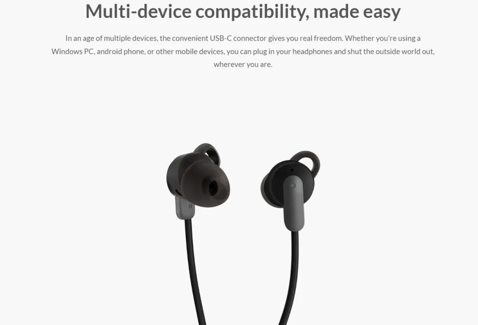 Lenovo Go USB-C ANC In-Ear Headphones หูฟังอินเอียร์ ของแท้ ประกัน