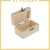 [klowareafMY] Plain Unpainted Wooden Jewelry Tool Storage Box Small Chest Art Craft Box