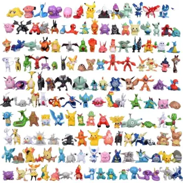 24pcs/set 144 with bag Pokemon mini Figures Lot Bulk Different Pikachu  Anime Figura Doll collection