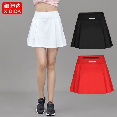 ►✖ Sports skirt womens summer thin sunscreen anti-light thin pleated golf casual running quick-drying shorts skirt