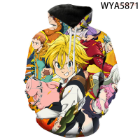 New Spring And Fall Men Women Children The Seven Deadly Sins Nana Anime 3D Printed Hoodies Pullover Boy Girl Kids Sweatshirts Topstrend