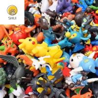 SHUI70300 Kids Toys มินิ2-4ซม. โปเกมอนตุ๊กตาขยับแขนขาได้ปิกาจูตุ๊กตาอนิเมะหุ่นขนาดเล็กโมเดล