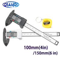 100150mm 46 inch LCD Digital Electronic Carbon Fiber Vernier Caliper Gauge Micrometer Measuring Tool 1m tape measure