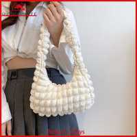 [Arrive 1-3 Days]Fashion Pleated Underarm Bag Women Bubble Designer Shoulder Handbag Female Purse