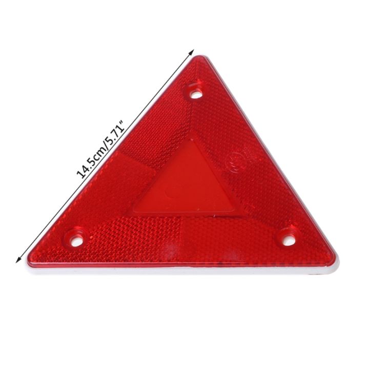 2019-new-2-pcs-triangle-warning-reflector-alerts-safety-plate-rear-light-trailer-fire-truck-car-new