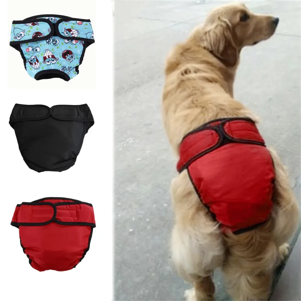 XS-XXL Dog Diaper Physiological Pants Sanitary Washable Female Dog