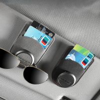 Suede Car Accessories Interior Car Glasses Case Auto Sun Visor Glasses Holder Glasses Fastener Clip Holder For Sunglasse