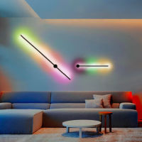 Led Wall Lamp Long RGB Wall Light Atmosphere Decor For Home Bedroom Living Room Bar Corridor Sofa Background Wall Linear Fixture