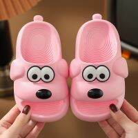 Cute Cartoon Dog Kids Slippers for Boys with Thick Soles for Indoor and Outdoor Wear Anti-Slip Soft Bottom Girls Sandals