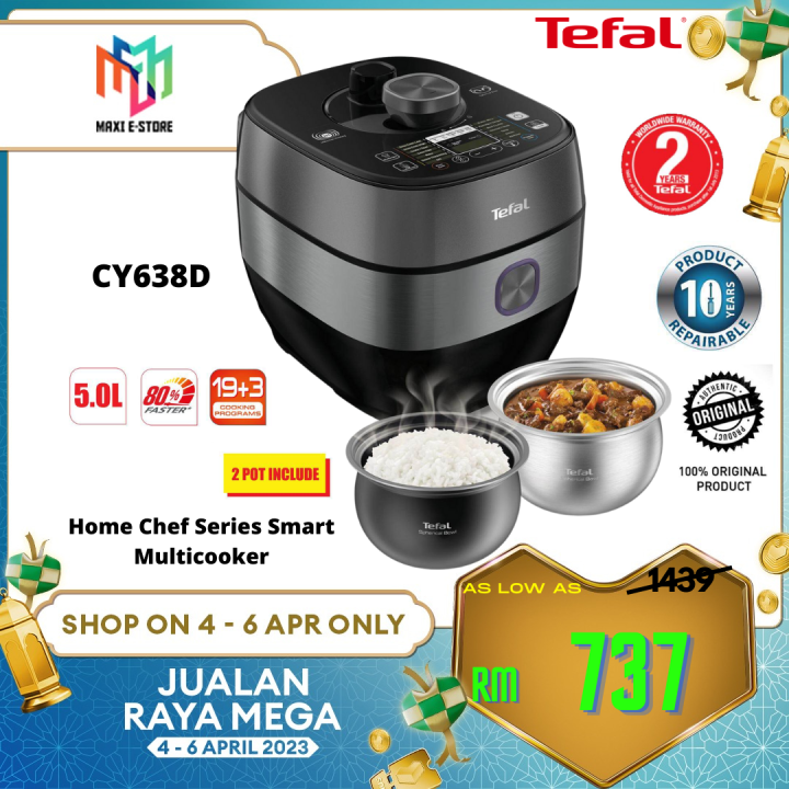 Tefal Cy638 Multi Pressure Cooker Home Chef Smart Pro Ih 5.0 Liter