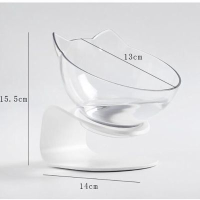 Protect cervical spine bowl non-slip cat bowl 15°C tilt food bowl singledouble bowl food bowl drinking water container