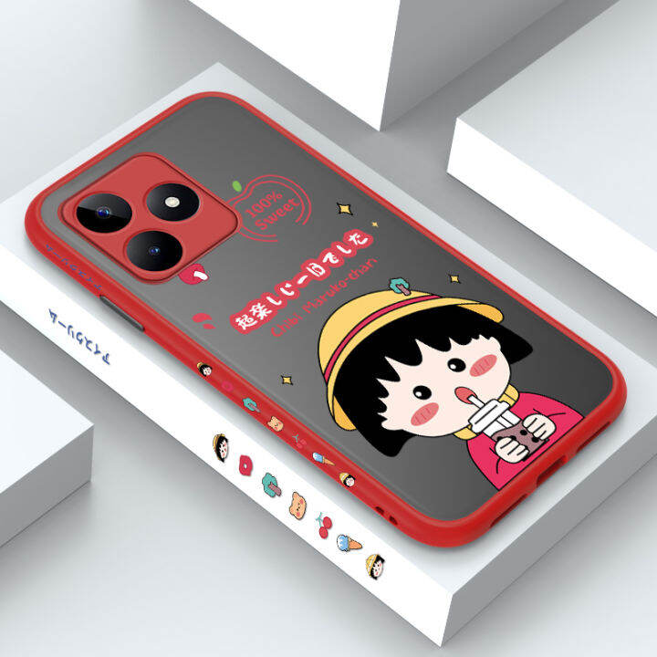 ggk-เคสสำหรับ-realme-c53-realme-narzo-n53การ์ตูนน่ารัก-การออกแบบลวดลายเคสโทรศัพท์มารูโคเช่หวานเคสแข็งกันกระแทกกล้องคลุมทั้งหมดปกป้อง