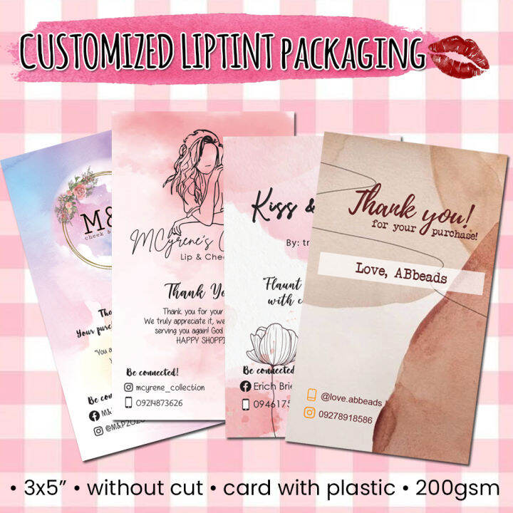 PERSONALIZED liptint PACKAGING WALANG LIPTINT (FREE LAYOUT) | Lazada PH