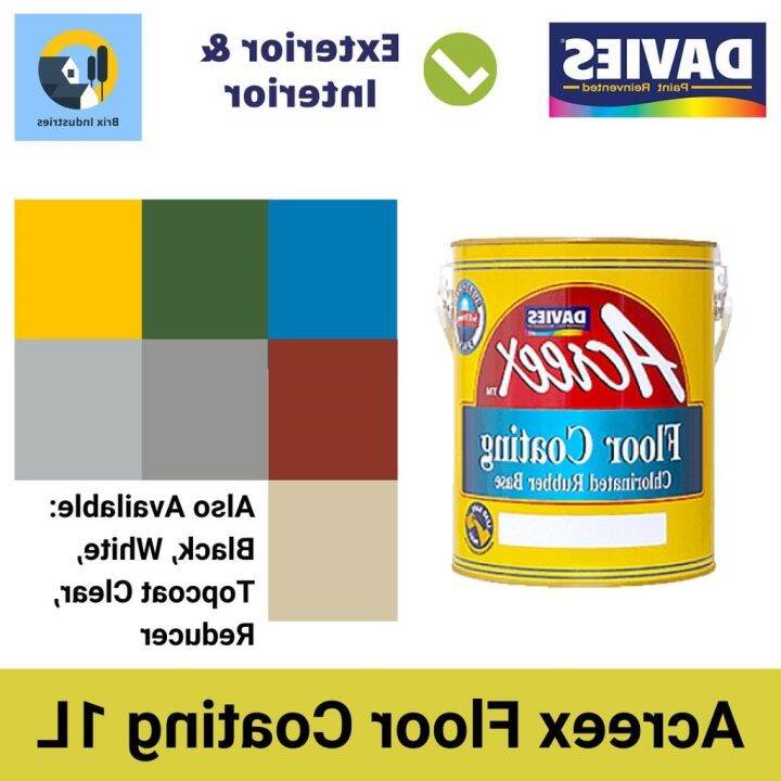 Acreex Rubberized Floor Paint 1 Liter Reducer All Available Coating
