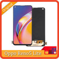 6.43 "AMOLED สำหรับ OPPO Reno5 Lite CPH2205จอแสดงผลแบบแทนที่สัมผัสหน้าจอ LCD