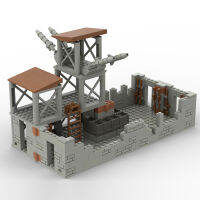 MOC Creative Fortress Building Block To Assemble The Battle Royale Peace Elite Battlefield Military Base To Build Childrens Toy