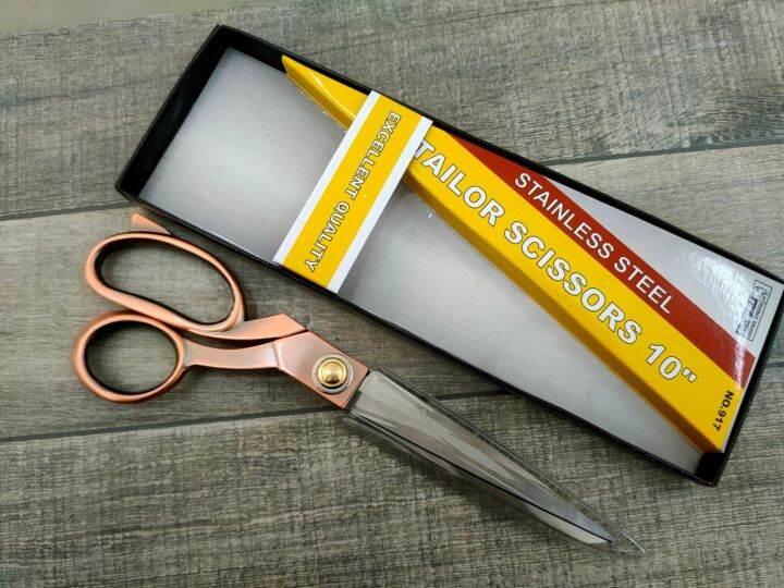 กรรไกร-กรรไกรตัดผ้า-สแตนเลส-เกรด-a-คมและทนทานสูง-tailor-scissors-10-rhino-brand-no-917-ขนาด-10-นิ้ว-ทำจากstainless-steel