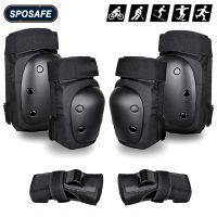 6Pcs Youth Knee Pad El Pad Wrist Guard Sports Protective Gear Set For Skateboarding Roller Skating BMX Cycling Scooter