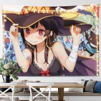 นิเมชั่น Kawaii สาวพรมอวยพรโลกที่สวยงาม megumin อุปกรณ์ตกแต่งผนังอะนิเมะ HD พรมแขวนผนัง de จุก